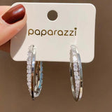 925 Silver Hoop Earrings with Cubic Zircon