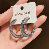 925 Silver Hoop Earrings with Cubic Zircon