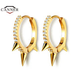 925 Silver Lightning Star Hoop Earrings Women Piercing Earings Jewelry