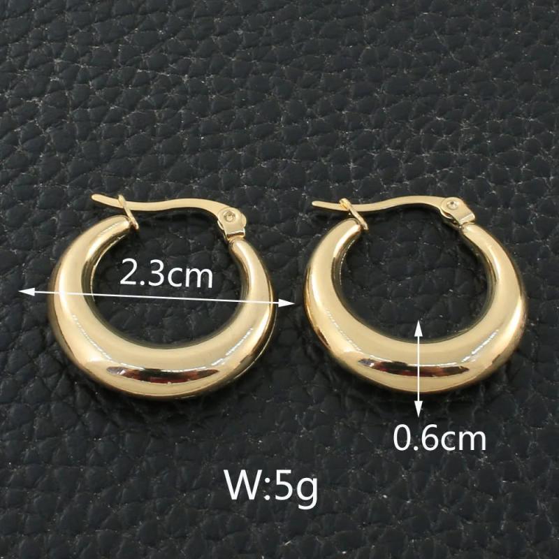 Women's Stainless Steel Hoop Earrings
