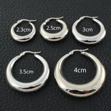 Women's Stainless Steel Hoop Earrings