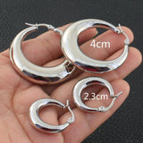 Women's Stainless Steel Hoop Earrings