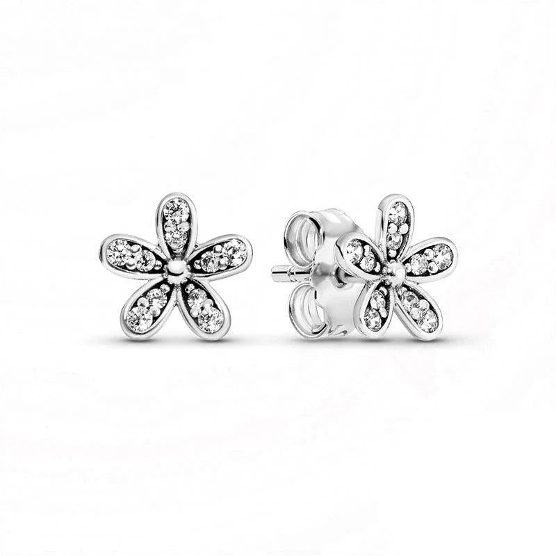 Silver Heart Hoop Earrings for Women Gift