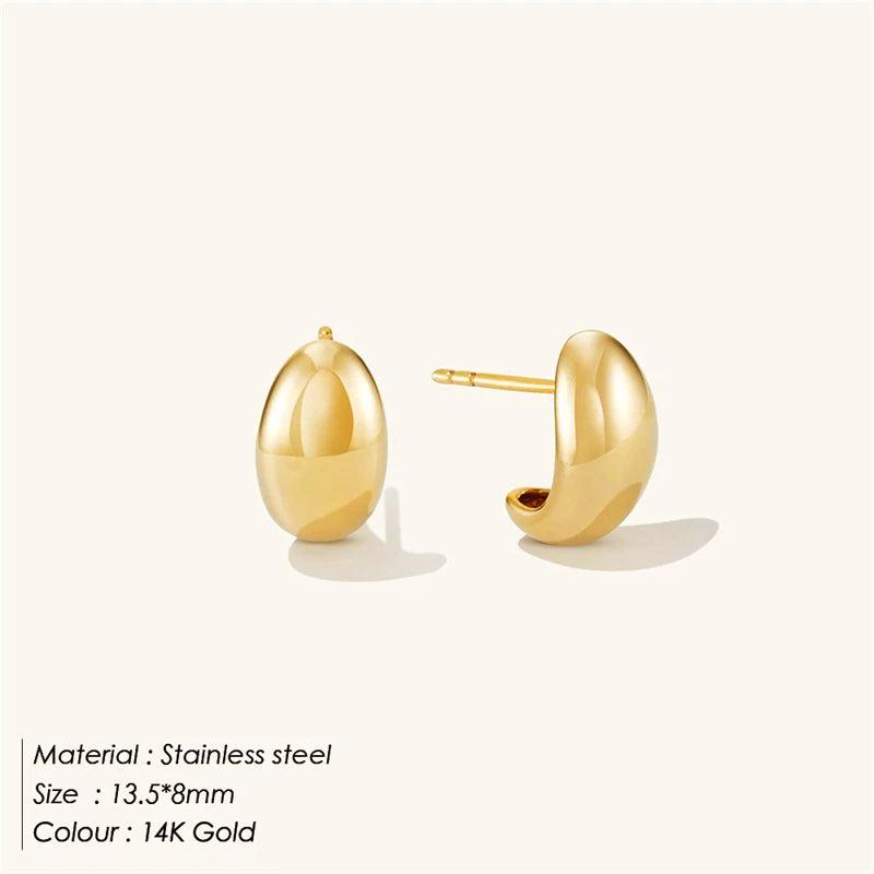 Vintage Circle Hoop Earrings Geometric Bride Party Wedding Jewelry