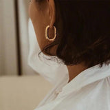 Vintage Circle Hoop Earrings Geometric Bride Party Wedding Jewelry