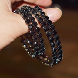 Bohemian Crystal Hoop Earrings - Women's Big Circle Jewelry