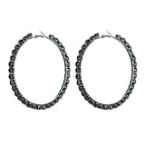 Bohemian Crystal Hoop Earrings - Women's Big Circle Jewelry