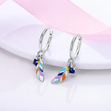Asymmetrical Double Heart Love Hoop Earrings For Women