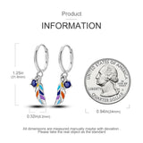 Asymmetrical Double Heart Love Hoop Earrings For Women