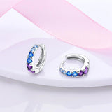 Asymmetrical Double Heart Love Hoop Earrings For Women