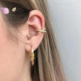925 Silver Needle Earrings Japanese Wind Red Jewelry