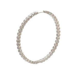 CZ Crystal Round Hoop Earrings for Women