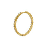 CZ Crystal Round Hoop Earrings for Women