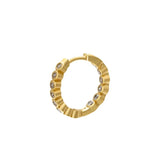 CZ Crystal Round Hoop Earrings for Women