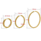 CZ Crystal Round Hoop Earrings for Women