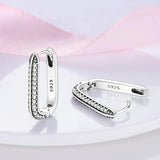 925 Sterling Silver Hoop Earrings Star Heart Snake Pattern Round Shape