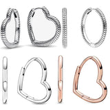 Heart Charm Earring DIY Making S925 Hook Earrings