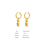 Women's Stainless Steel Hoop Earrings