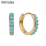 Geometric CZ Circle Hoop Earrings for Women Anniversary Gift