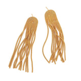 Uworld Stainless Steel Exaggerated Tassel Earring Texture Jewelry