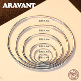 925 Silver Hoop Earrings for Women Jewelry, Various Sizes Available
