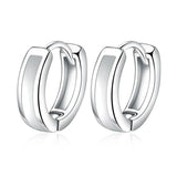 925 Silver Circle Hoop Earrings For Women FQL21511