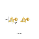 Silver Filled Dangle Earrings For Women EarCuffs Zircon Piercing Stud