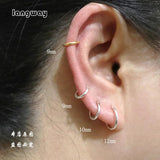 925 Silver Round Hoop Earrings Circle Women Small Earrings Hoop Silver Jewelry