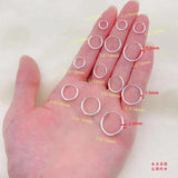 925 Silver Round Hoop Earrings Circle Women Small Earrings Hoop Silver Jewelry