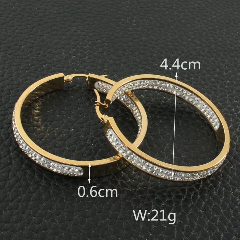Stainless Steel Hoop Earrings for Women Girls - Gift