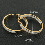 Stainless Steel Hoop Earrings for Women Girls - Gift