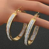 Stainless Steel Hoop Earrings for Women Girls - Gift