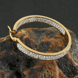Stainless Steel Hoop Earrings for Women Girls - Gift