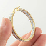 Stainless Steel Hoop Earrings for Women Girls - Gift