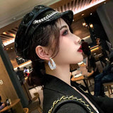 925 Silver Hoop Earrings Colorful Rhinestone Crystal Women's Jewelry