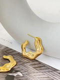 Peri'sbox Statement Pvd Plated Chunky Earrings