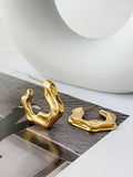 Peri'sbox Statement Pvd Plated Chunky Earrings