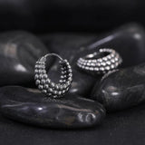 Gothic Skull Hoop Earring Vintage Round Men Punk Jewelry Snake Head