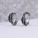 Gothic Skull Hoop Earring Vintage Round Men Punk Jewelry Snake Head