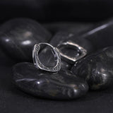 Gothic Skull Hoop Earring Vintage Round Men Punk Jewelry Snake Head