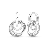925 Silver Crochet Heart Earrings DIY Jewelry for Girls