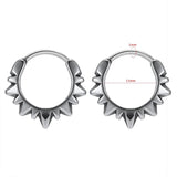316L Stainless Steel Hoop Earrings for Men Gothic Jewelry