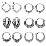 316L Stainless Steel Hoop Earrings for Men Gothic Jewelry