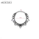 316L Stainless Steel Hoop Earrings for Men Gothic Jewelry