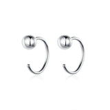 Silver 925 Tiny Hoop Earrings Hypoallergenic Jewelry SCE782
