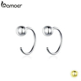 Silver 925 Tiny Hoop Earrings Hypoallergenic Jewelry SCE782
