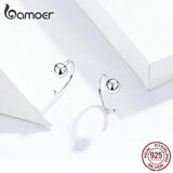 Silver 925 Tiny Hoop Earrings Hypoallergenic Jewelry SCE782
