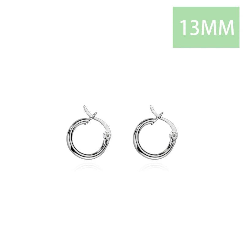 925 Sterling Silver Unique Shaped Huggie Hoop Earring For Women DS1064