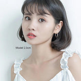 925 Sterling Silver Unique Shaped Huggie Hoop Earring For Women DS1064