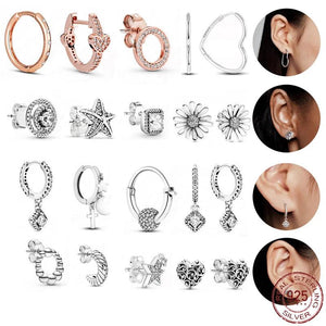 Heart Hoop Earrings for Women